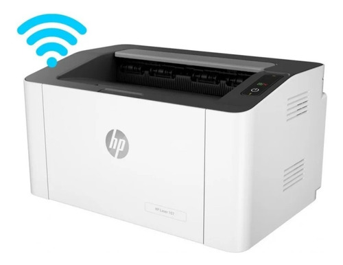 Impresora Hp 107w Wifi Blanca Y Negra + 1 Toner Alternativo