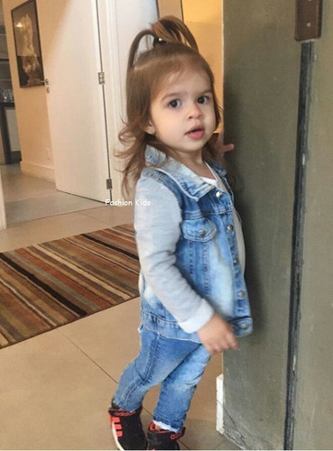 Jaqueta Jeans  Menina Bebê Infantil E Juvenil 