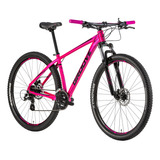 Bicicleta Groove Indie 50 24v Hd Aro 29 Rosa/preto Quadro 15