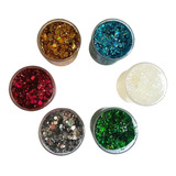 Glitter En Gel X 5 Varios Colores Para Rostro