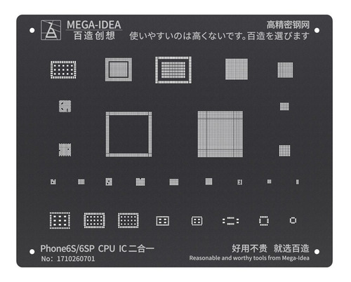 Stencil Reballing iPhone 7 7 Plus Cpu Ic Mega Idea Qianli