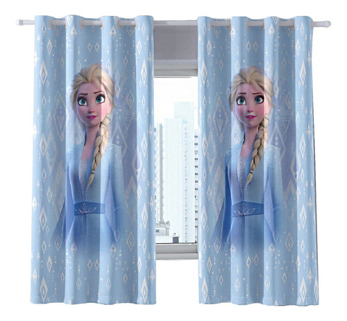 Cortina Infantil Menino E Menina Disney Blackout Blecaute Cor Frozen