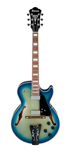 Guitarra George Benson Signature Ibanez Gb10 Jet Blue Burst