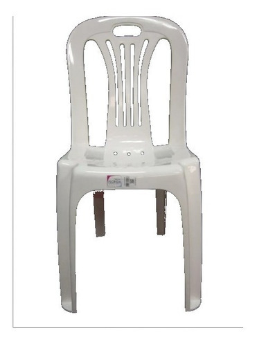 Silla De Plastico Blanca Reforzada Florida X 50 O + Unidades