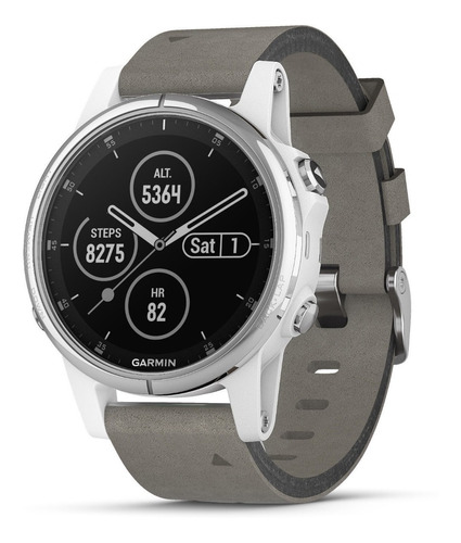 Garmin Fenix 5s Plus Correa Zafiro Gray Suede 42mm Reloj Hr