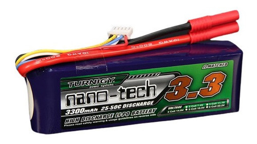 Bateria Lipo 4s 3300mah Turnigy Nanotech 35c / 70c 14.8v