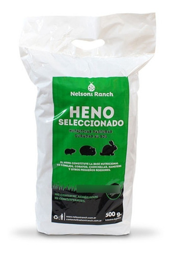 Alimento Nelsoni R. Heno Rama 500g X4u Hamster Cobajo Conejo