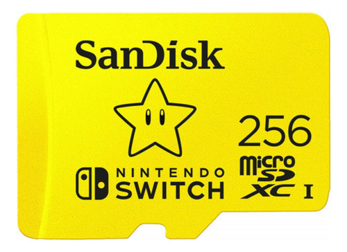 Cartão De Memória Sandisk Microsdxc 256gb Nintendo Switch