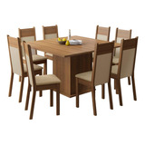 Juego Comedor Madesa Panamá Mesa Tapa Madera 8 Sillas - M/c