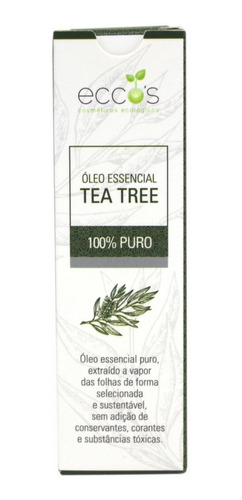 Oleo Essencial Tea Tree/ Melaleuca 10ml Eccos