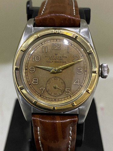 Rolex Bubbleback Automático Oro Acero Vintage 1950  Original