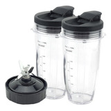 Para Ninja, 2 Vasos De 24 Oz Con Tapa Para Llevar, Hoja De 7