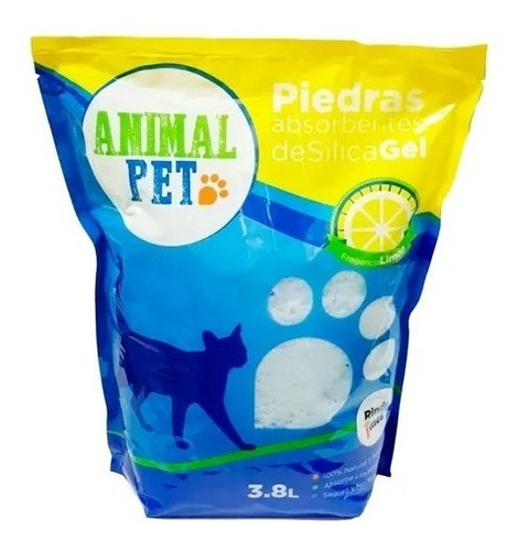 Piedra Silica Sanitaria Limon X 4 - Animal Pet X 3.8 Lts