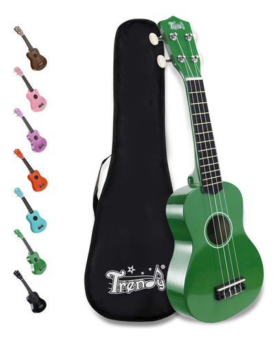 Ukelele Soprano De Moda Para Principiantes De 21 Pulgadas. .