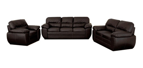 Sala Winter 321 Tacto Piel Chocolate Sillon Salas Muebles