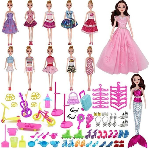 Eutenghao Ropa De Muñeca Y Accesorios Para Muñecas Barbie.
