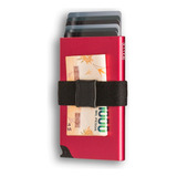 Tarjetero Porta Tarjetas Walla Rojo Fire Proteccion Rfid