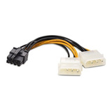 Cable Adaptador Poder Pci E Express 8pin 2x Molex 4pin Atx