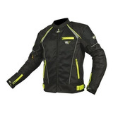 Chamarra Deportiva Con Protecciones R7-302 Textil Verde