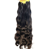 Cabelo Brasileiro Humano Semi Limpo Leve Ondas 60/65cm 50gr 