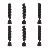 Extensiones De Cabello Para Pelucas Trenzas Natural 6pcs