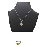 Combo Cadena Plata 925 Y Oro Dije Y Anillo San Benito De