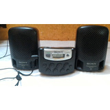 Radio Sony Am Fm Srf-m37 Con Bafles Srs-p3 Usado 