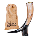 Cuerno Vikingo Para Beber Con Soporte Thor Horn