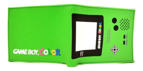 Nintendo Gameboy Color Billetera En Goma Verde