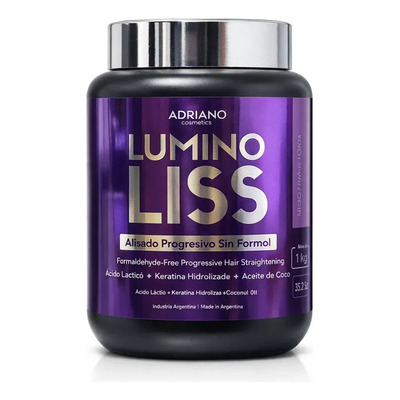Alisado Progresivo Luminoliss Sin Formol x1k - Crema Alisadora Profesional Con Keratina y Coco Lacio Perfecto Brillo Y Nutricion | Mismo precio en cuotas