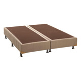 Cama Box Base King Suede Bege (193x20)ortobom