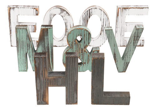 Home Decor Letter Home&love, Accesorios De Madera Para Letra