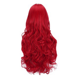Mujer Rojo Micro Curl Sombrero Ondulado Peluca Curl Puede Se