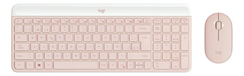 Logitech Kit Mk470 Teclado Y Mouse Slim Wireless 920-009266 Rosa