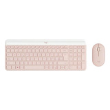 Logitech Kit Mk470 Teclado Y Mouse Slim Wireless 920-009266 Rosa