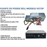 Fuente De Poder Para Pc Dell H275p-01 275w