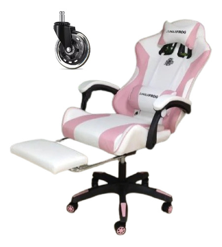 Silla Gamer Junglefrog Original Con Masajeador Y Reposa Pies