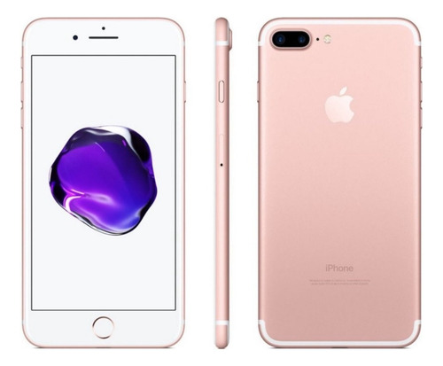 Apple iPhone 7 Plus 128gb Rose + Carregador - Ler Descrição