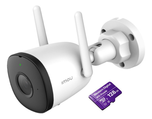 Cámara Ip Wifi 4mp Sd 2.8 Ip67 Micrófono Bullet + 128gb Imou