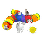 Túnel Gatos 3 Saídas Dobrável Em S Envio Imediato + Bolsa