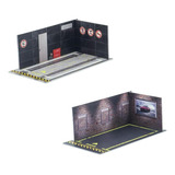 3pcs Car Model Diorama Parking Scenery Diy Car Garage