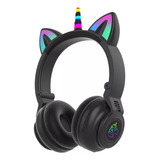 Audifonos Inalambrico Bluetooth Diadema Unicornio Kawaii Led