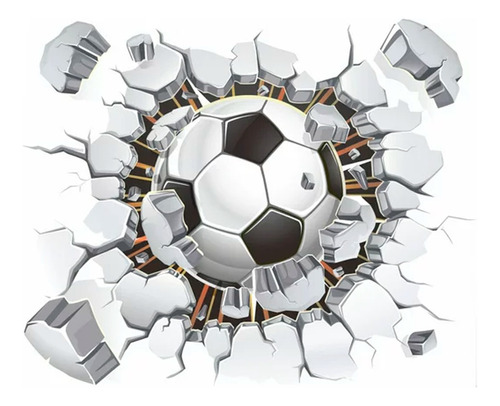 Vinil Decorativo Pegatina 3d Hogar Balón Fútbol - Soccer55 -