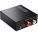 Kit Conversor De Audio Optico Digital Para Rca Home E Som