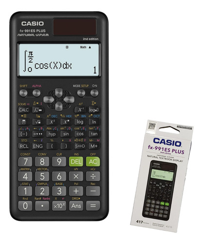 Calculadora Científica Casio Fx-991es Plus 2ª Ed 417 Funções