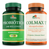 Probiótico 100 Billones - 10 Cepas + Colon Colmax T. Pack!!