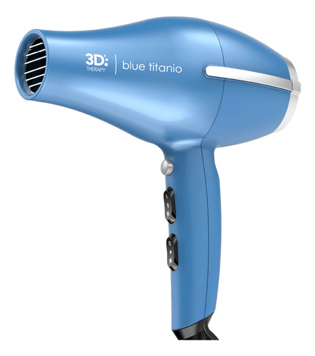 Secador Ga.ma Blue Titanio 3d Therapy 2300w Anti-frizz Color Azul