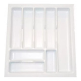 Cubiertero Organizador Plástico Blanco Para Cajón 440 X 480