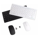 Combo Teclado Mouse Inalambrico Mini Tipo Mac Protec Teclado