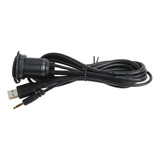 Cable Auxiliar Usb 3.0 Para Montaje En Coche, Puerto Dc De 3